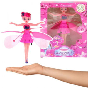 --Made of high-quality plastic. In order to reduce the damage of the propeller to children, we made the plastic body very thin and light. --The Flying Princess is a hand-controlled flying toy that is easy for little ones to control. When you turn it on, the light flashes brightly. --For indoor use only, enjoy your spare time! --When the switch is turned on, the flying doll will stay still for 3 seconds for safety. --Auto-stop function: Fairy tale toys are safety tested.